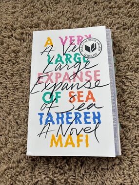 A Very Large Expanse of Sea by Tahereh Mafi — White Cover with Multicolor Text